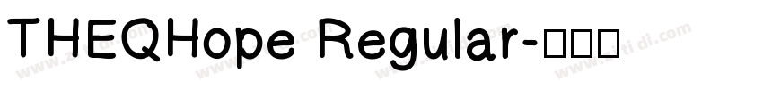 THEQHope Regular字体转换